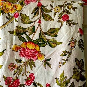 pottery barn floral king duvet.